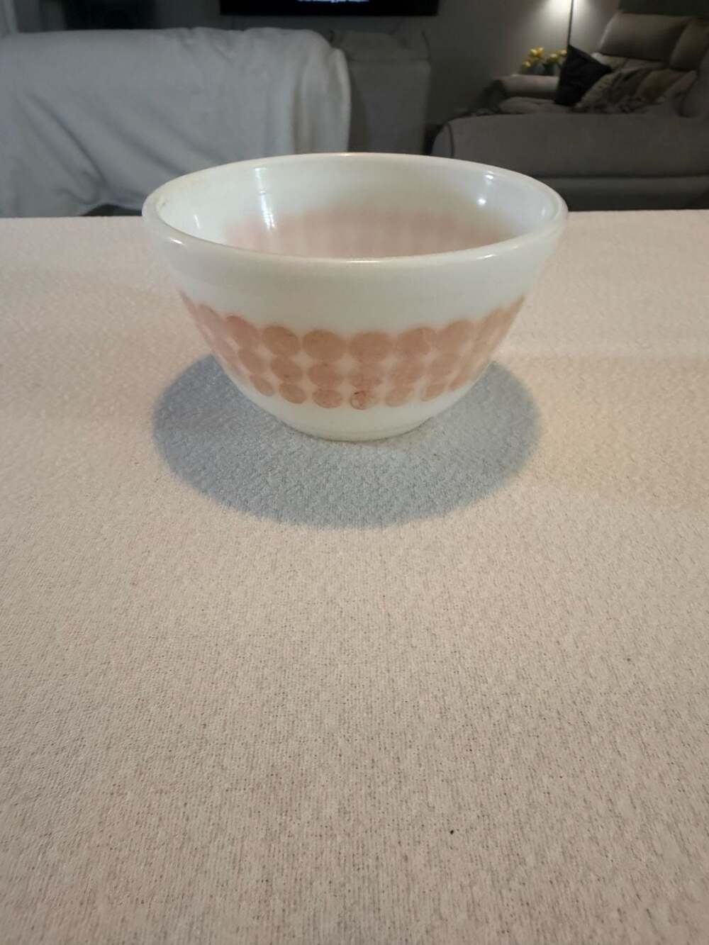 Vintage Pyrex Orange Polka Dot 1.5 Pint Mixing Bowl #401